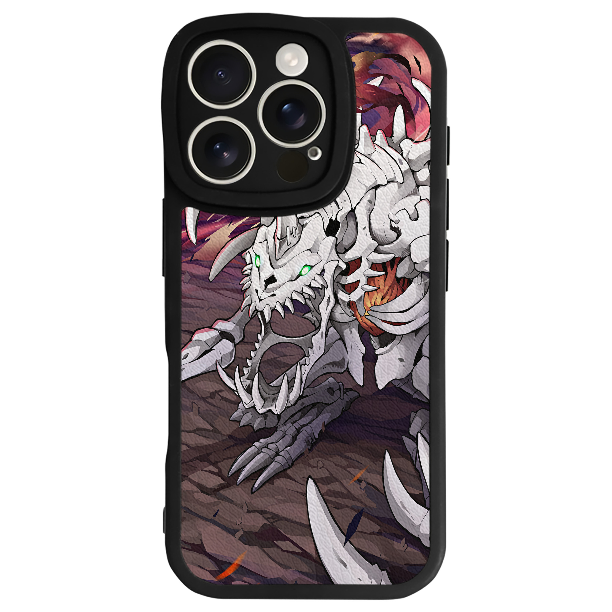 （画像用） Digimon デジタルモンスター/デジモン 【iPhone 16シリーズ対応】シリコンスマホケース（レザー調） 材質：シリコン